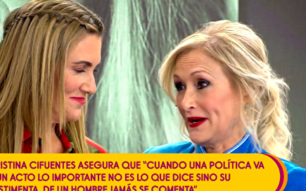 Cifuentes en Sálvame | Telecinco