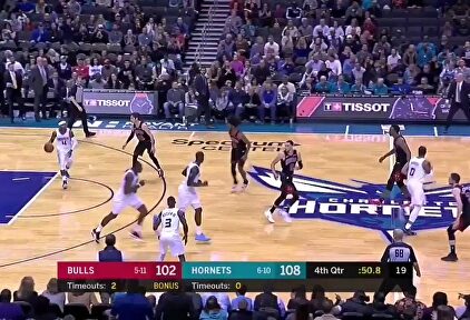 El loco y asombroso final de partido del Hornets-Bulls que da la vuelta al mundo