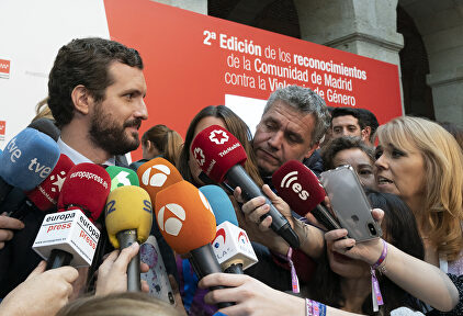 Pablo Casado este lunes. | David Mudarra.