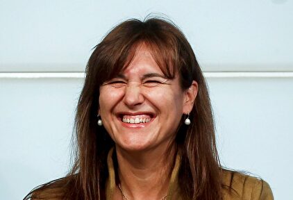 Laura Borràs en su comparecencia de este lunes | EFE