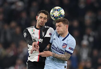 Trippier en un partido de Champions con el Atlético. | EFE