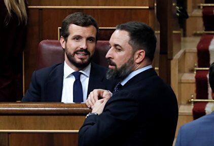 Casado y Abascal. | EFE