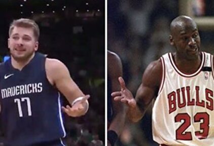 Doncic y Jordan. | Montaje