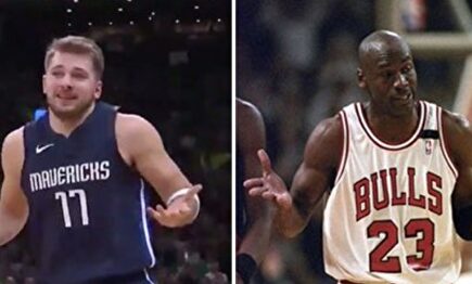 Doncic y Jordan. | Montaje