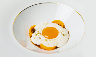Una de las creaciones del chef Jesús Sánchez. |  Cenador de Amós