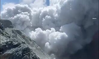 Erupción en la isla neozelandesa en una imagen captada por un turista | EFE