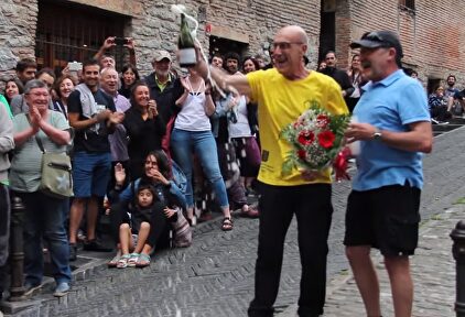 Homenaje al etarra José Ramón López de Abetxuko, tras salir de la cárcel | Imagen de vídeo