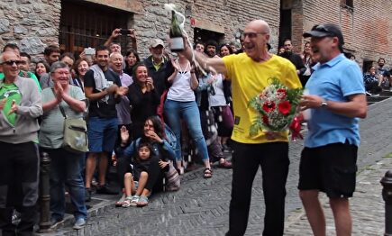 Homenaje al etarra José Ramón López de Abetxuko, tras salir de la cárcel | Imagen de vídeo