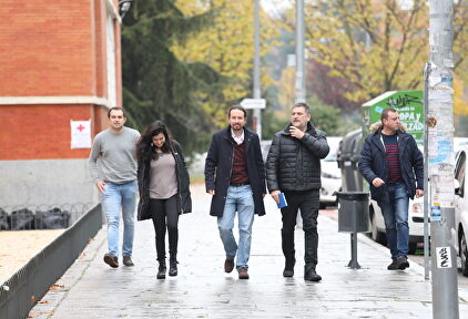Iglesias y Gentili (a la derecha de la imagen). | Marta Fernández (Europa Press)