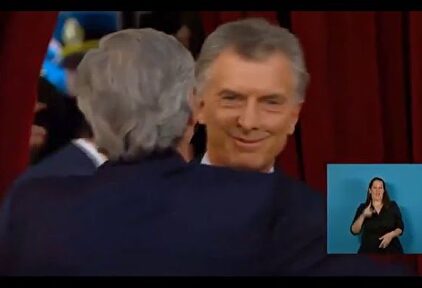 El saludo de Mauricio Macri a Cristina Fernández de Kirchner