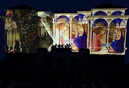 Vídeo mapping sobre el Museo del Prado