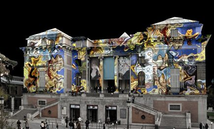 Fotomontaje realizado por Daniel Canogar | Museo del Prado