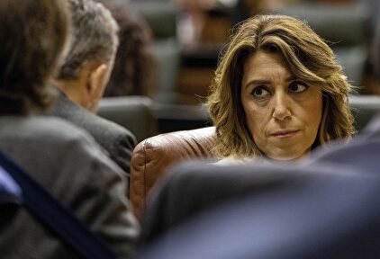Susana Díaz, en el debate de este miércoles | EFE