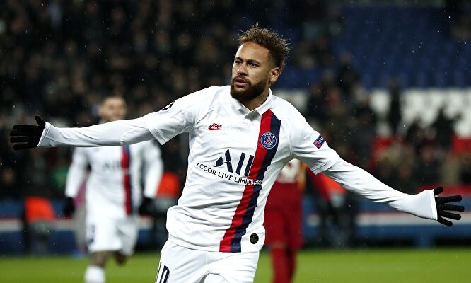 Neymar celebra su gol contra el Galatasaray en la Champions. | EFE