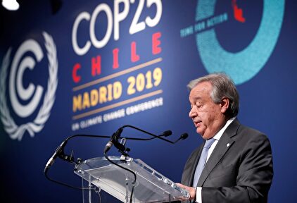 Antonio Guterres, en la cumbre del COP25 | EFE