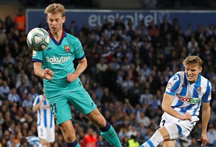 Odegaard dio una exhibición ante el Barça | EFE