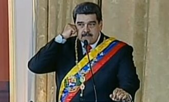 Maduro, en su discurso de este domingo. | Imagen TV