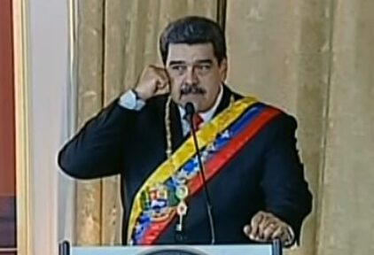 Maduro, en su discurso de este domingo. | Imagen TV