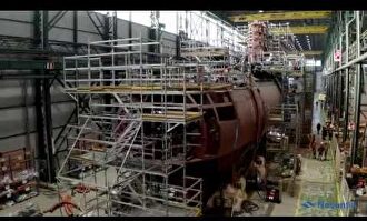 Luz al final del túnel: Navantia cierra el casco resistente del primer submarino S80