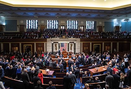 Votación en la Cámara de Representantes a favor del juicio político contra Trump. | EFE