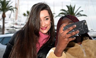 Adara Molinero a su llegada a Mallorca | Gtres