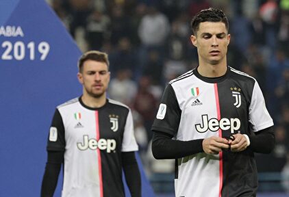 Cristiano Ronaldo, cabizbajo tras perder la Supercopa de Italia con la Juventus en Arabia Saudí. | EFE