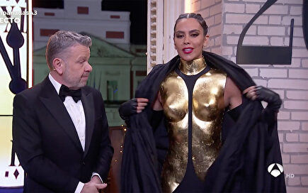 El momento en el que Pedroche desveló su vestido. | Atresmedia