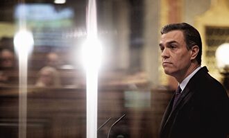 Pedro Sánchez en su investidura |  Europa Press