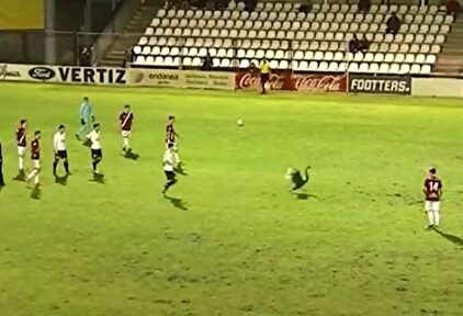 Surrealista imagen la que se vio en el S Gal | Captura