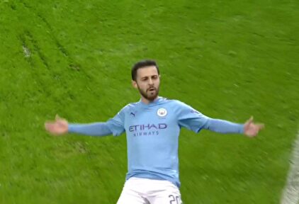 El zapatazo de Bernardo Silva que quita las telarañas de la escuadra de De Gea