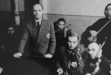 Miembros de la orquesta del gueto de Kovno | Archivo
