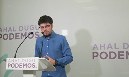 Lander Martínez, líder de Podemos en el País Vasco. | Europa Press