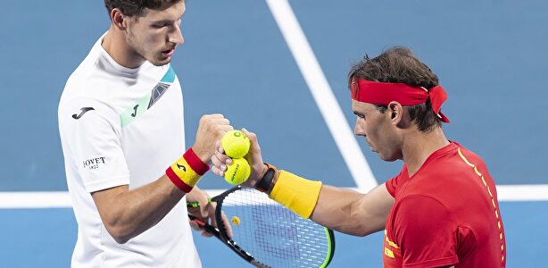 Pablo Carreño y Rafa Nadal en Australia. | EFE