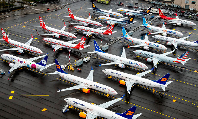 Aviones Boeing 737 MAX varados en Seattle. | Europa Press