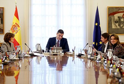 Pedro Sánchez, en su último Consejo de Ministros | EFE