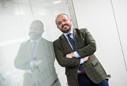 Alejandro Fernández, fotografiado en la sede del PP en Madrid. | David Alonso Rincón