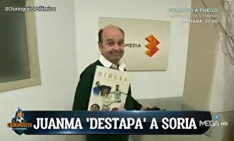 Juanma Rodríguez retrata a Cristóbal Soria en El Chiringuito por el Real Madrid-Sevilla