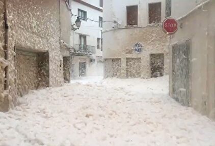 Una imagen de los desperfectos que ha dejado la borrasca Gloria en Ibiza | EFE