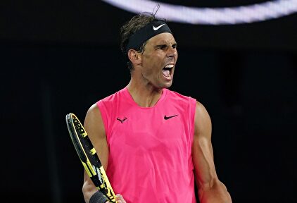 Rafa Nadal celebra su victoria ante Nick Kyrgios en octavos del Abierto de Australia. | EFE
