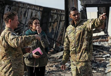 Soldados americanos en la base Al Asad, atacada por Irán, el pasado 13 de enero | Europa Press