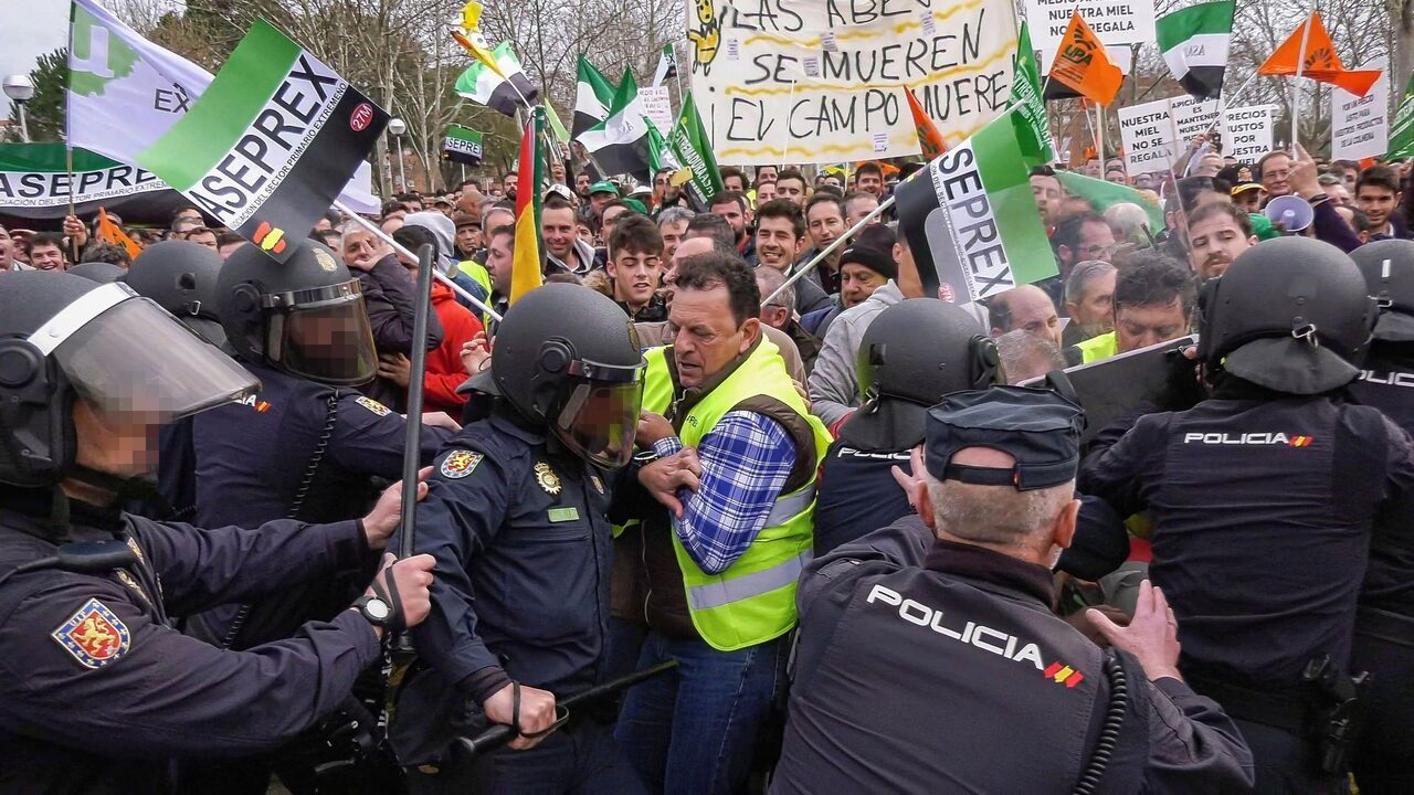 La manifestación en Don Benito | EFE