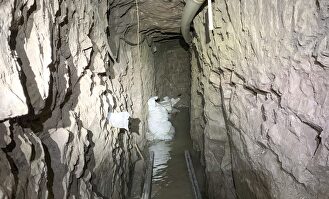 Imagen del túnel hallado entre EEUU y México. | @CBP