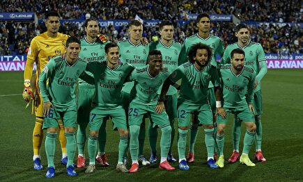 El once del Real Madrid en Zaragoza. | Cordon Press