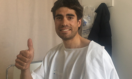 Mikel Landa se encuentra bien por suerte. | Twitter