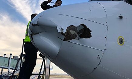 Choque de un avión comercial contra un dron | FS Mex