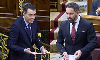 Sánchez y Abascal en el Congreso. | LD
