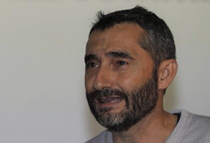 Ernesto Valverde, durante el Bilbao International Football Summit. | EFE