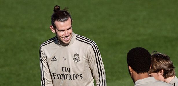 Gareth Bale, durante un entrenamiento con el Real Madrid en Valdebebas. | EFE