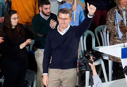 Feijóo fue proclamado este domingo candidato a la Xunta por el PP. | EFE