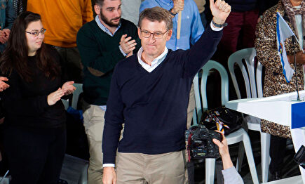 Feijóo fue proclamado este domingo candidato a la Xunta por el PP. | EFE